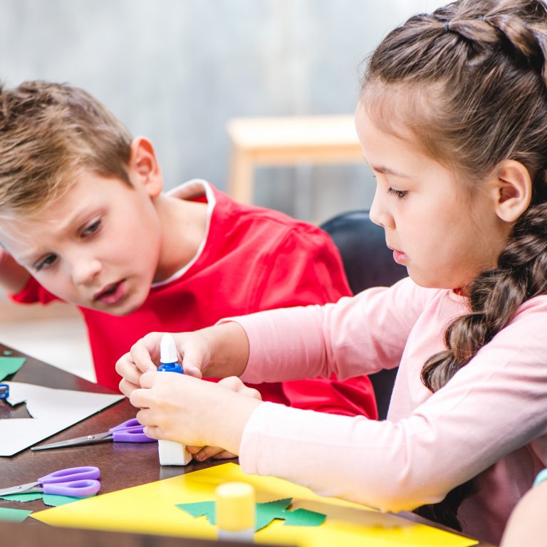 A child participating in an early learning activity, showing the nurturing and educational environment at Lighthouse Academy in Plainfield.